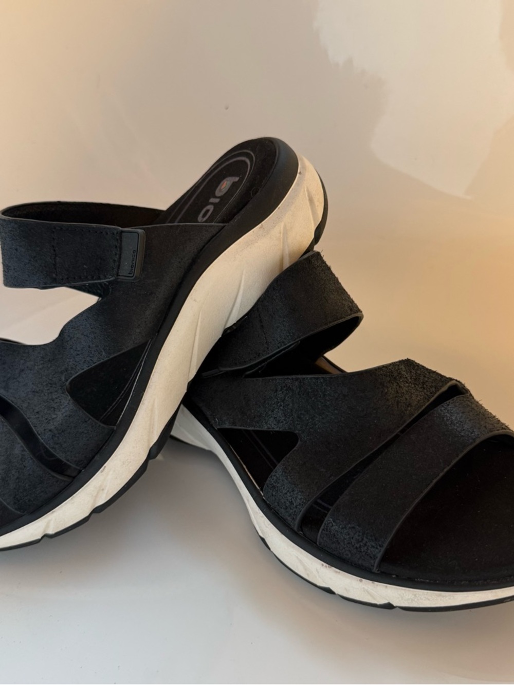 BIONICA Comfort Women’s Black Sport Sandals with White Sole